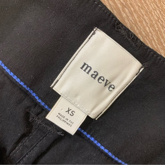 Maeve Womens the Colette Black Midi Pencil Skirt linen blend XS - Picture 10 of 11